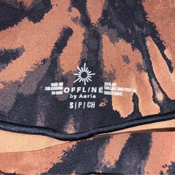 Aerie Leggings Women's Size Small Tie Dye High Waisted Crossover 7/8 Length - Picture 6 of 6